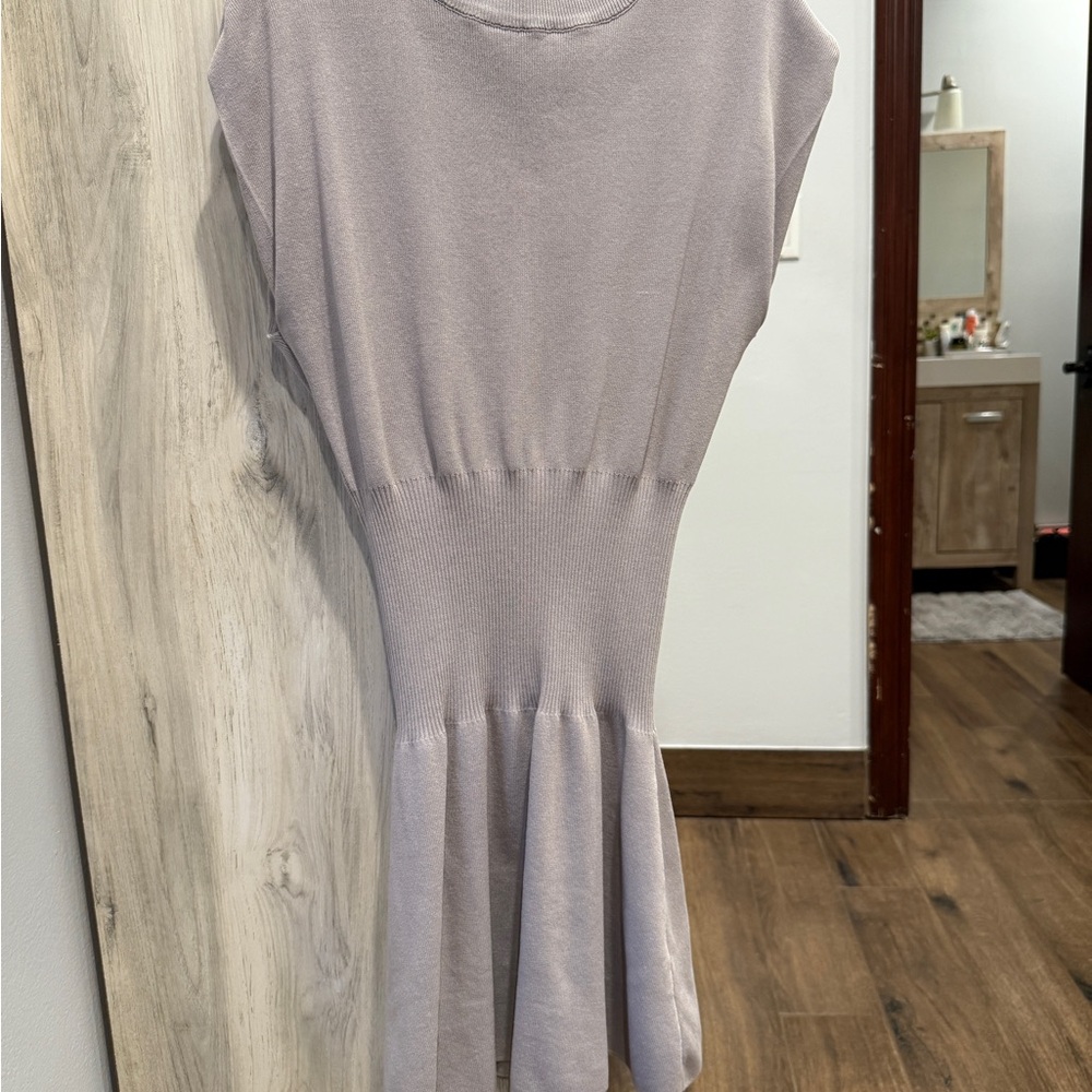 Elegant Lavender Knit Dress